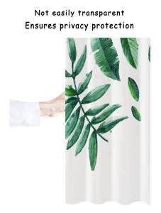 LinkHeart Fresh and simple, shower curtain, waterproof fabric, bathroom set, no drilling required, 72x72inch