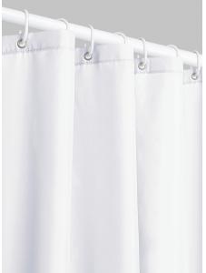 White shower curtain, bathroom waterproof fabric, bath curtain, thickened mildew-resistant, bathroom partition,72x72inch